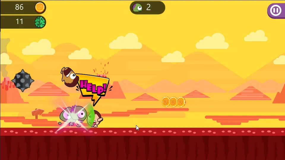 Monster Run: Jump Or Die  [МОД Бесконечные монеты] Screenshot 2