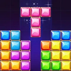 Скачать взломанную Block Puzzle - Gem Block (Блокпазл блокголоволомка)  [МОД Unlocked] - полная версия apk на Андроид