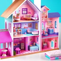 Взломанная Doll House Design Doll Games (Дизайн кукольного домика игры с куклами)  [МОД Unlimited Money] - последняя версия apk на Андроид