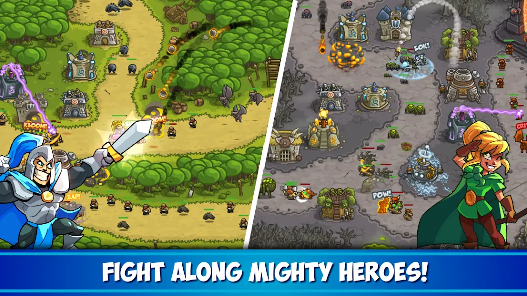 Kingdom Rush Tower Defense TD (Кингдом Раш)  [МОД Бесконечные деньги] Screenshot 3