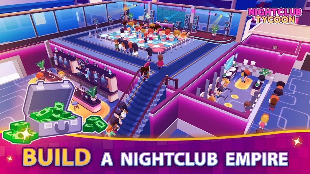 Nightclub Tycoon: Idle Empire  [МОД Много монет] Screenshot 1