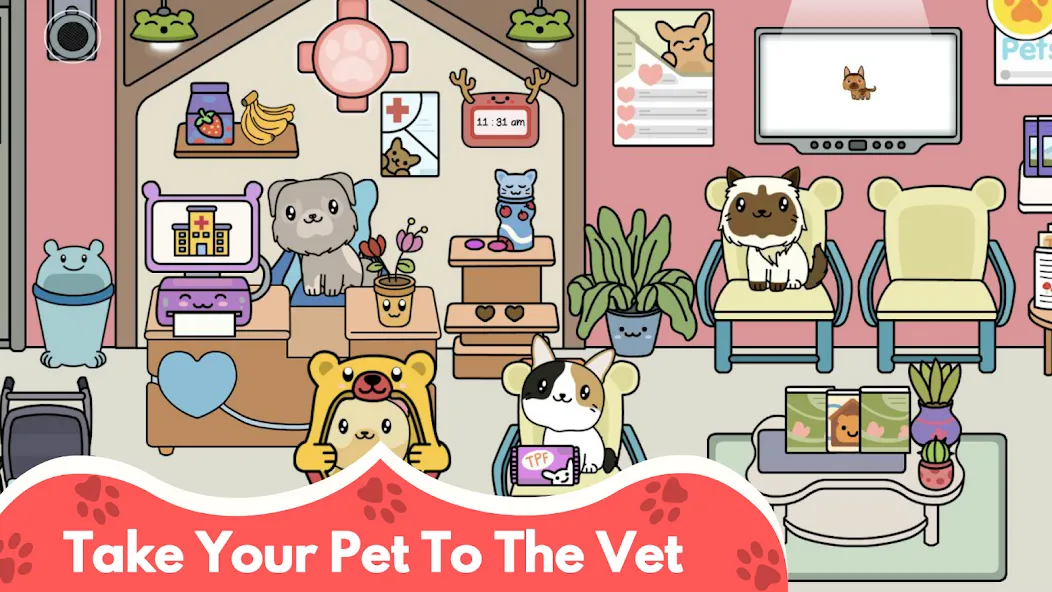 My Cat Town - Cute Kitty Games  [МОД Бесконечные деньги] Screenshot 5