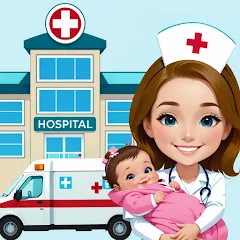 Взлом My Hospital Town Doctor Games  [МОД Unlimited Money] - последняя версия apk на Андроид
