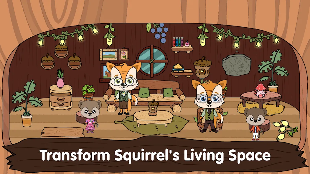 Animal Town - My Squirrel Home  [МОД Menu] Screenshot 1