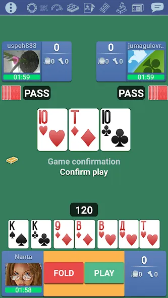 Thousand 1000 Online card game  [МОД Unlimited Money] Screenshot 1