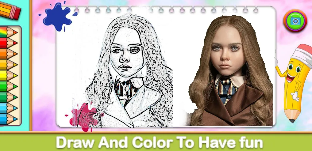 Megan Coloring Game (Меган Колоринг Гейм)  [МОД Menu] Screenshot 1