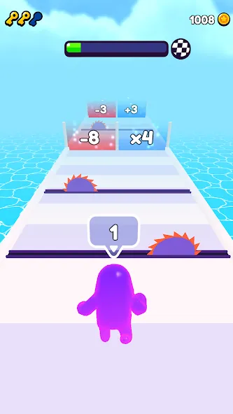 Join Blob Clash 3D: Mob Runner (Джойн Блоб Клаш 3D)  [МОД Бесконечные монеты] Screenshot 1