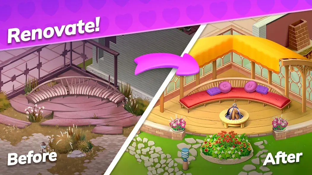 Emma's Mansion: Design & Match  [МОД Бесконечные деньги] Screenshot 3