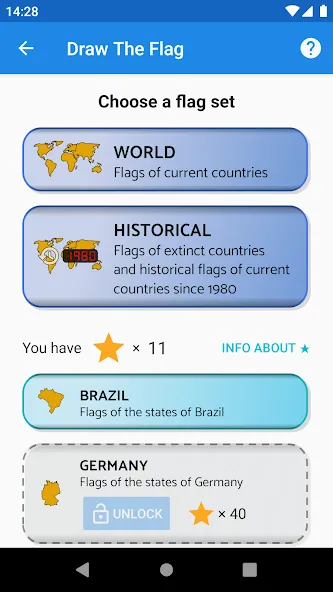 Draw The Flag - Quiz & Maker  [МОД Меню] Screenshot 2