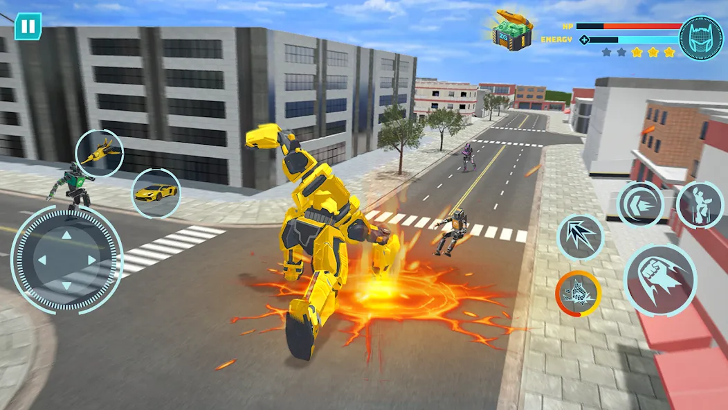 Robot Game: Transform & Fight (Робот Игра Трансформация Автомобиля)  [МОД Много денег] Screenshot 4