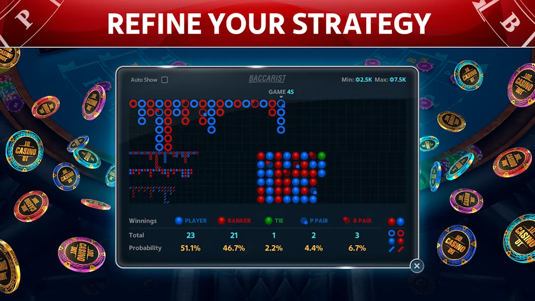 Baccarat Online: Baccarist  [МОД Unlimited Money] Screenshot 2