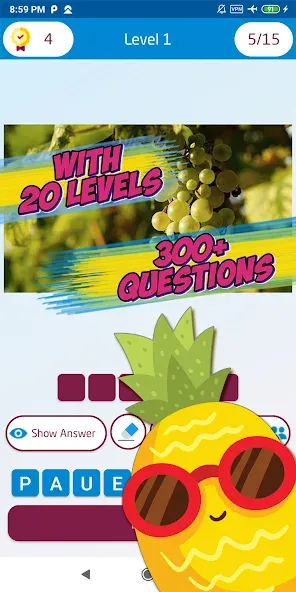 Guess the fruit name game  [МОД Unlocked] Screenshot 3