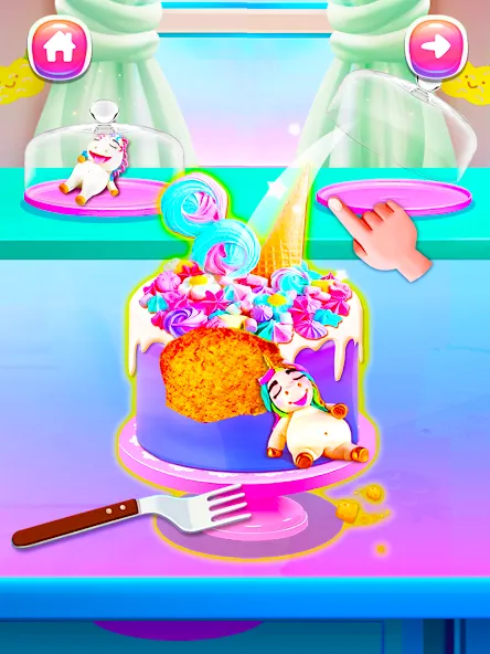 Girl Games: Unicorn Cooking  [МОД Unlocked] Screenshot 5