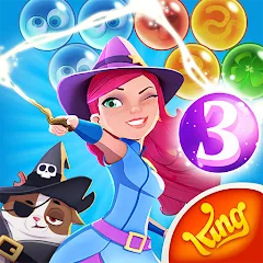 Скачать взломанную Bubble Witch 3 Saga (Бабл Витч 3 Сага)  [МОД Бесконечные деньги] - стабильная версия apk на Андроид