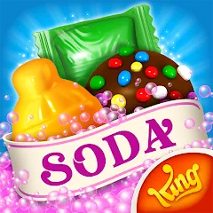 Взломанная Candy Crush Soda Saga (Кенди Краш Сода Сага)  [МОД Unlimited Money] - последняя версия apk на Андроид