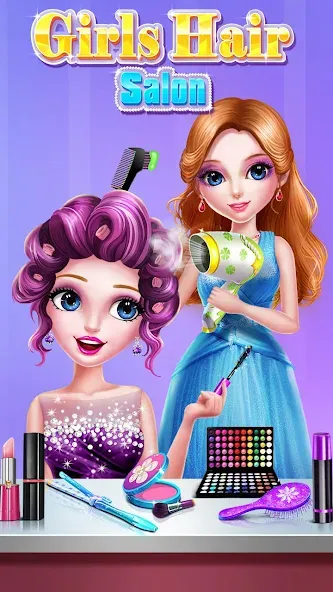 Girls Hair Salon  [МОД Много денег] Screenshot 2