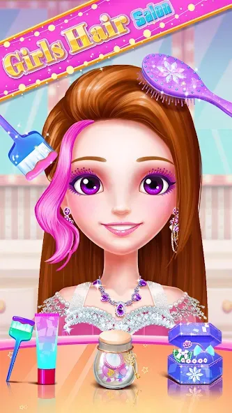 Girls Hair Salon  [МОД Много денег] Screenshot 4