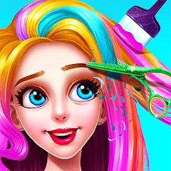 Скачать взломанную Girls Hair Salon  [МОД Много денег] - полная версия apk на Андроид