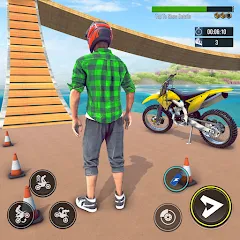 Взломанная Bike Stunt : Motorcycle Game  [МОД Все открыто] - стабильная версия apk на Андроид