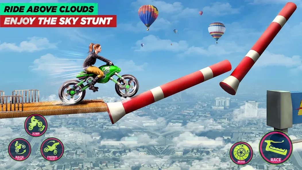 Bike Stunt Game: Tricks Master  [МОД Бесконечные монеты] Screenshot 5