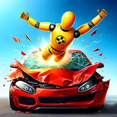 Взломанная Realistic Car Crash Simulator (Реалистичный симулятор автокатастроф)  [МОД Бесконечные деньги] - стабильная версия apk на Андроид