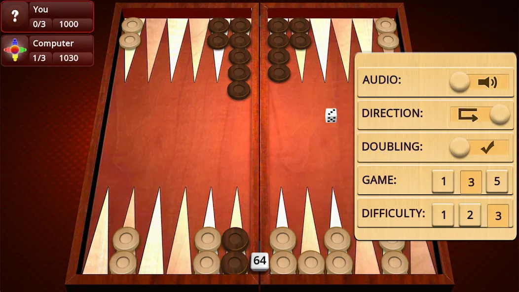 Backgammon Mighty  [МОД Mega Pack] Screenshot 3