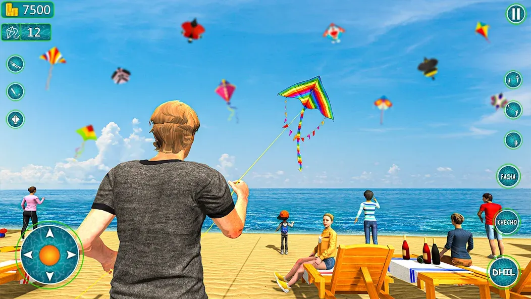 Kite Basant: Kite Flying Games  [МОД Много денег] Screenshot 1