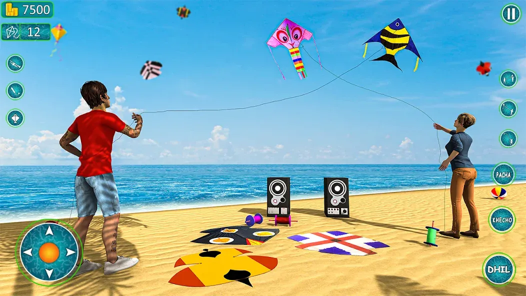 Kite Basant: Kite Flying Games  [МОД Много денег] Screenshot 3