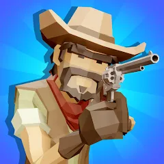 Скачать взломанную Western Cowboy: Shooting Game (Вестерн Каубой)  [МОД Бесконечные деньги] - стабильная версия apk на Андроид