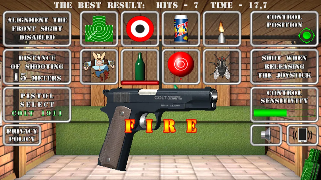 Pistol shooting. Desert Eagle (Пистолет стрельбы симулятор)  [МОД Бесконечные монеты] Screenshot 2