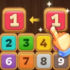 Взломанная Merge Wood: Block Puzzle (Мерж Вуд)  [МОД Бесконечные монеты] - полная версия apk на Андроид