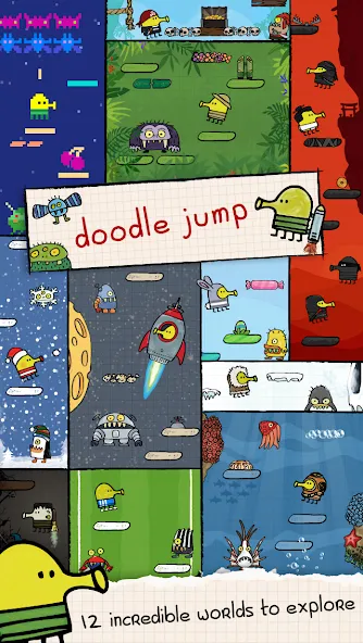 Doodle Jump (Дудл Джамп)  [МОД Menu] Screenshot 2