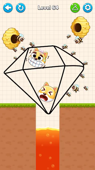 Draw to Save - Save the Dog  [МОД Меню] Screenshot 5