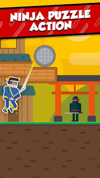 Mr Ninja - Slicey Puzzles (Мистер Ниндзя)  [МОД Menu] Screenshot 1