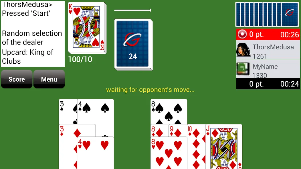 Gin Rummy GC Online (Джин Рамми Онлайн)  [МОД Много монет] Screenshot 1