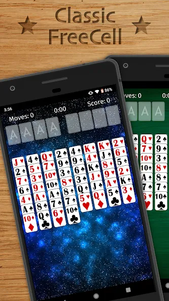 FreeCell Solitaire Classic (Фрисел Солитер Классик)  [МОД Unlimited Money] Screenshot 1