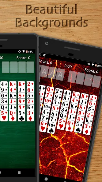 FreeCell Solitaire Classic (Фрисел Солитер Классик)  [МОД Unlimited Money] Screenshot 2