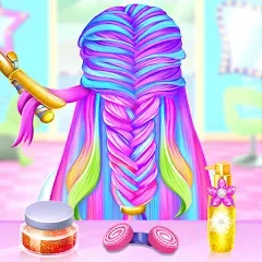 Скачать взлом Braided Hair Salon Girls Games  [МОД Бесконечные монеты] - стабильная версия apk на Андроид