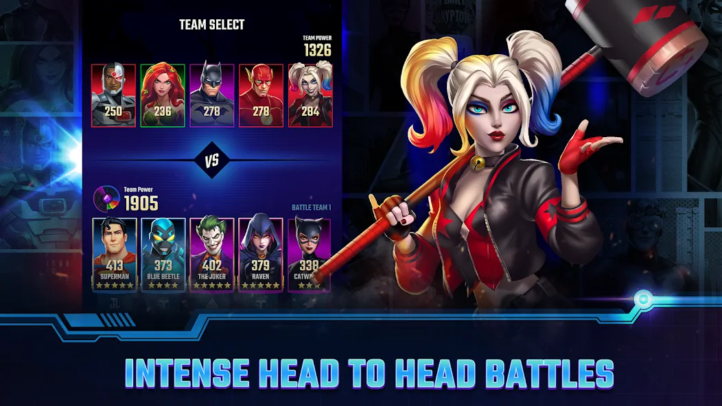 DC Heroes & Villains: Match 3  [МОД Menu] Screenshot 2