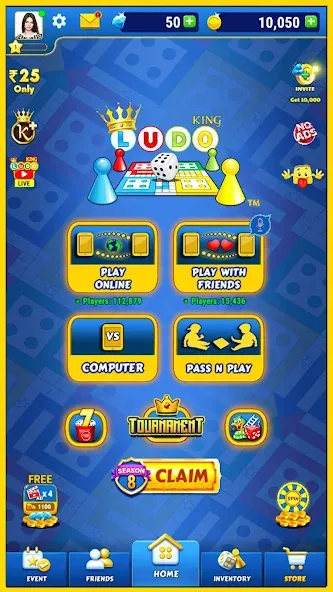 Ludo King™ (Лудо Кинг)  [МОД Бесконечные монеты] Screenshot 5