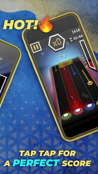 Guitar Hero Mobile: Music Game (Гитар Хиро Мобайл)  [МОД Все открыто] Screenshot 3