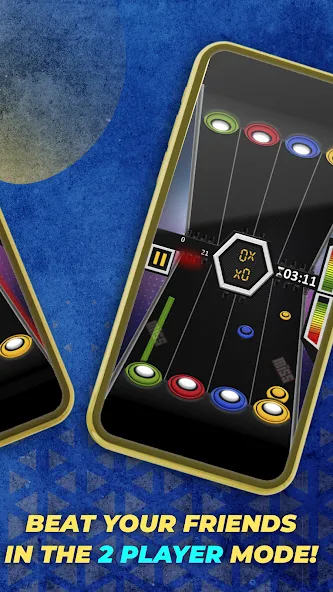 Guitar Hero Mobile: Music Game (Гитар Хиро Мобайл)  [МОД Все открыто] Screenshot 4