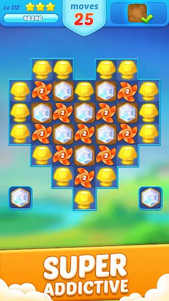 Jewel Crush™ - Match 3 Legend  [МОД Меню] Screenshot 1