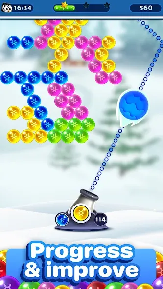 Bubble Pop Games: Shooter Cash  [МОД Бесконечные монеты] Screenshot 2