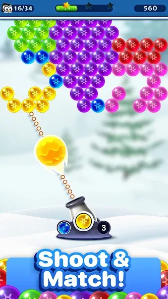 Bubble Pop Games: Shooter Cash  [МОД Бесконечные монеты] Screenshot 3