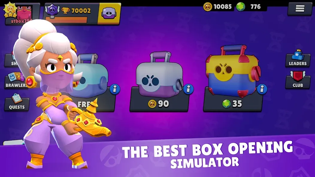 Star Box Simulator for BS  [МОД Бесконечные монеты] Screenshot 1