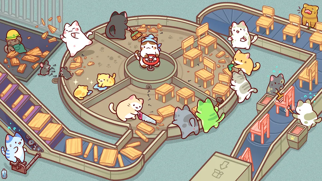 Kitty Cat Tycoon (Китти Кэт Тайкун)  [МОД Много монет] Screenshot 3