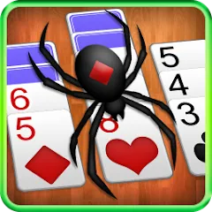 Взломанная Spider Solitaire  [МОД Menu] - полная версия apk на Андроид