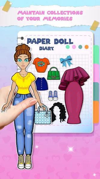 Paper Doll Dress up Games  [МОД Меню] Screenshot 2