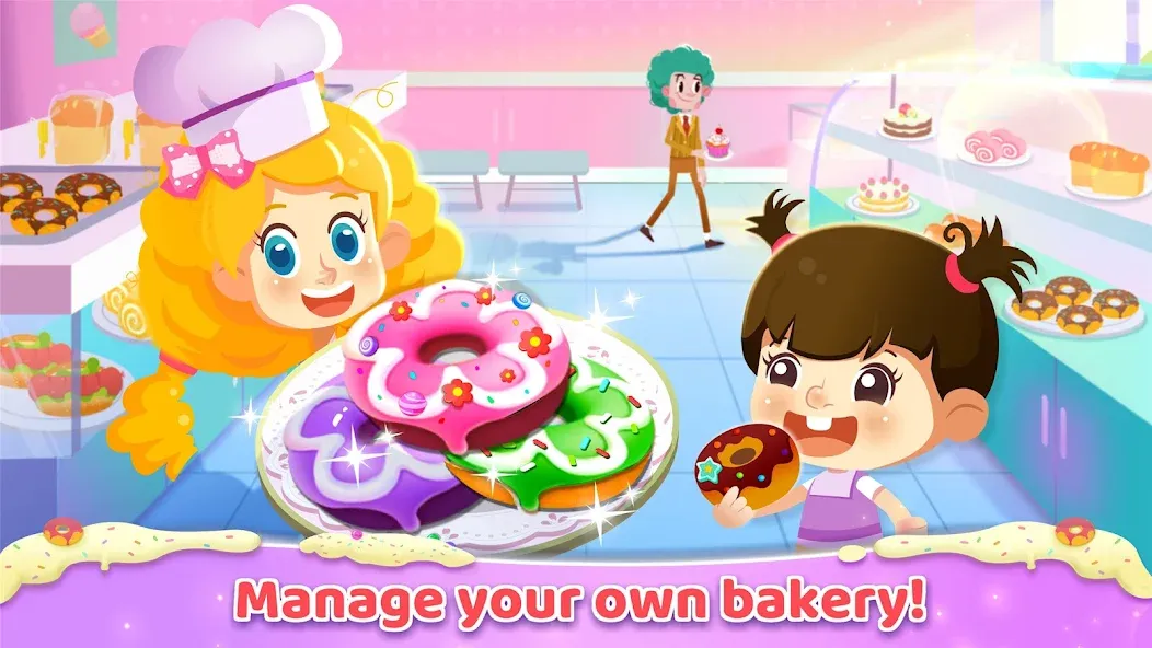 Little Panda: Sweet Bakery  [МОД Бесконечные монеты] Screenshot 1